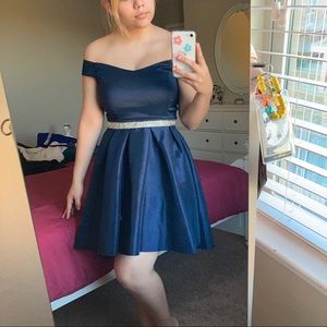 Navy blue formal dress